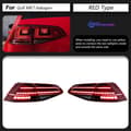 Miniatyrbillede 2 af 2: LED Baglygte for Golf 7/7.5 (2013-2020), Certificeret og Nem Installation,Golf 7 Halogen Rød