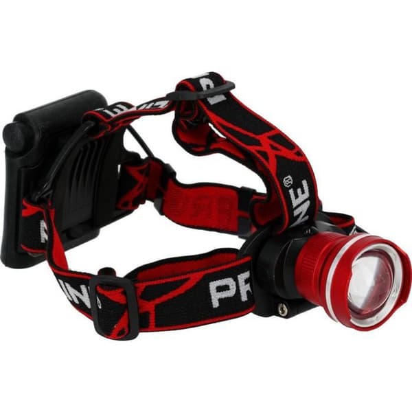 Multisport frontljus Pro-line, 300 lm, aluminium, 4 AA-batterier, zoom