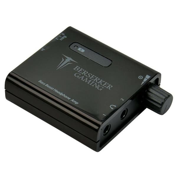 BERSERKER GAMING duo hörlursförstärkare - Svart - 2 3,5 mm jack ljudutgångar - Hårdvaruequalizer