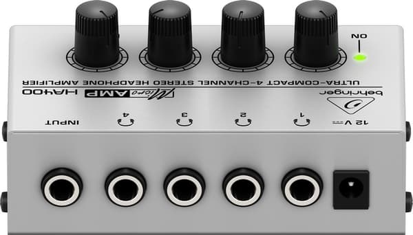 Behringer HA400 - Ultrakompakt 4-kanals stereohörlursförstärkare