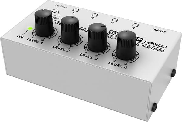 Behringer HA400 - Ultrakompakt 4-kanals stereohovedtelefonforstærker