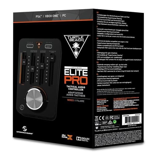 Turtle Beach - Hörlurstillbehör - Elite Pro TAC - DTS-hörlurar:X 7.1 Surround Sound - Superhuman Hearing - Svart