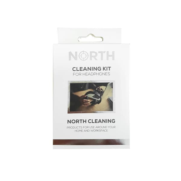 NORTH Puhdistussetti kuulokkeille 2x Neste 30ml, Harja ja Liina