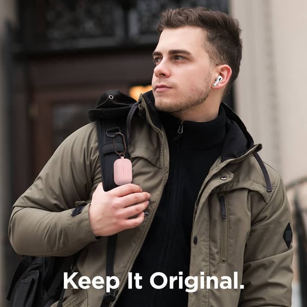 ELAGO Skyddsväska för Airpod Pro med Hängare Rosa