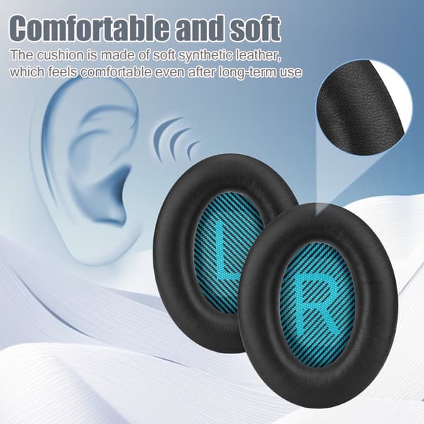 INF Öronkuddar för Bose QC35 I/II, QC25, QC15, QC 2 AE 2, AE 2i, AE 2w, SoundTrue, SoundLink