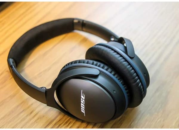 INF Kvalitets-øreputer for Bose QC 35/25/15 hodetelefoner 1 par Sort