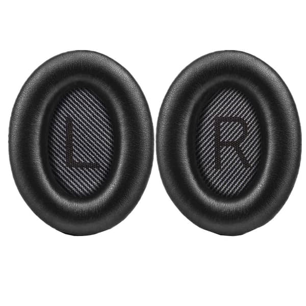 INF Kvalitets-øreputer for Bose QC 35/25/15 hodetelefoner 1 par Sort