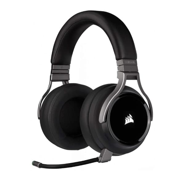 INF Öronkuddar till Corsair Virtuoso hörlurar SE konstläder 1 par Svart Öronkuddar i proteinläder