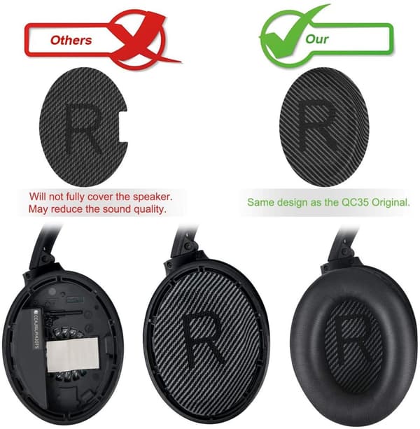 INF Ørepuder til Bose QC35 I/II, QC25, QC15, QC 2 AE 2, AE 2i, AE 2w, SoundTrue, SoundLink