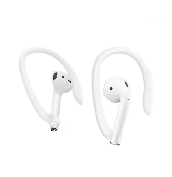 AirPods i silikone - ørekroge Vit Vit
