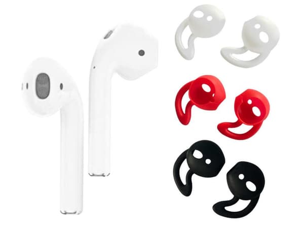 Silikoni AirPods - korvakappaleen kuuloke Musta
