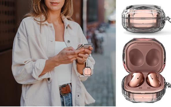 INF Suojakotelo varten Samsung Galaxy Buds Live/2/Pro/2 Pro Läpinäkyvä
