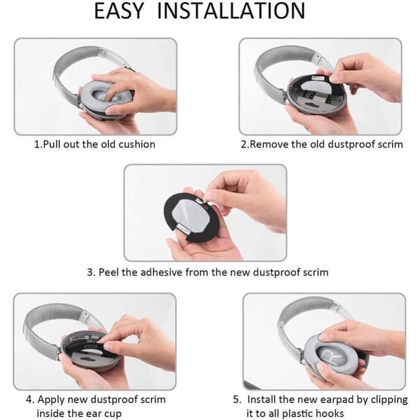 INF Kuuloketyyny 1 pari Bose QC35/SoundTrue HarmaaBose QC35/SoundTrue