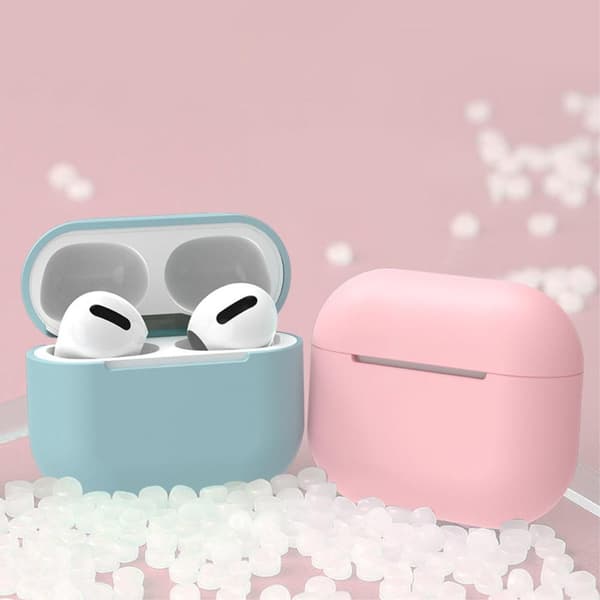 SKALO AirPods 3 Ultratunn Silikon Fodral - Svart