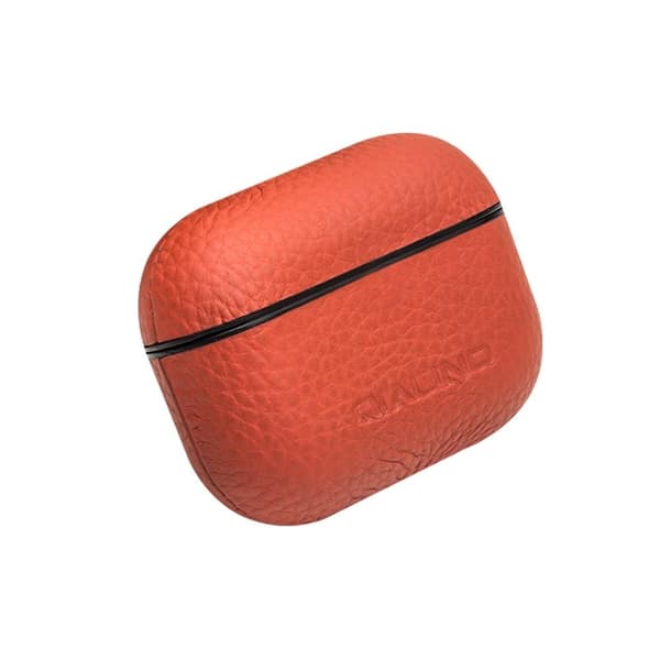 SKALO AirPods Pro QIALINO Äkta Läder Fodral - Röd