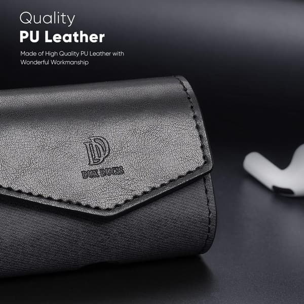 DUX DUCIS AirPods 3 Mix Series PU-Läder Väska - Svart