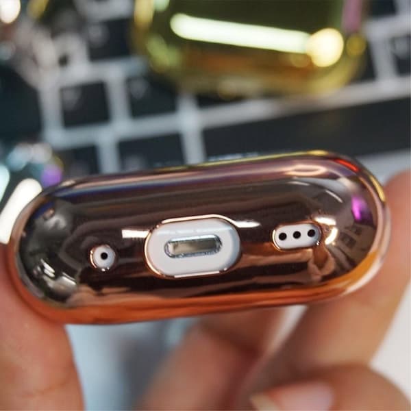 SKALO AirPods Pro 2 Chrome suojakuori - Kulta