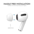 Pikkukuva 4 / 6: AHASTYLE AirPods Pro 1/2 silikoniset korvatyynyt Valkoinen - Large