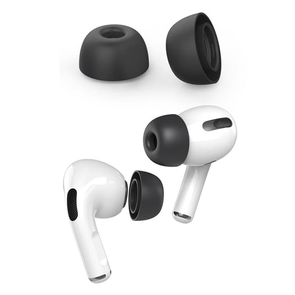 AHASTYLE AirPods Pro 1/2 Öronkuddar i Silikon Svart - Small