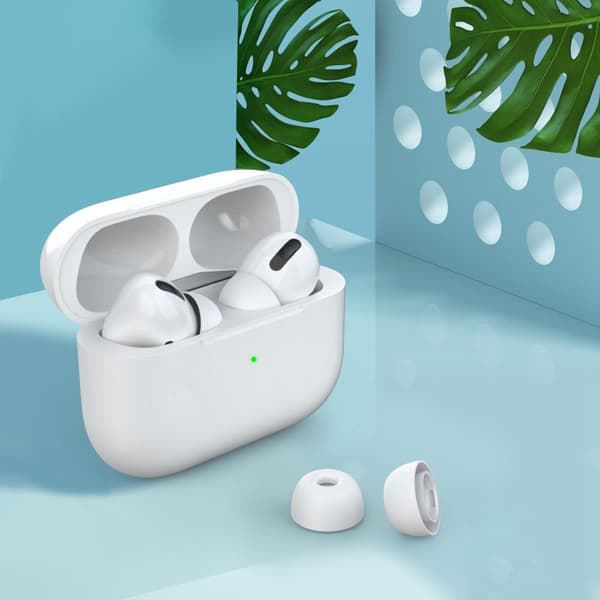 AHASTYLE AirPods Pro 1/2 Öronkuddar i Silikon Vit - Small