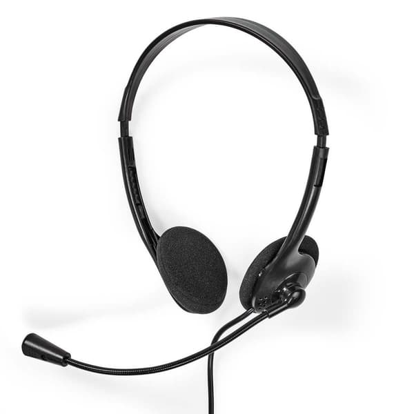 Headset NEDIS CHSTU110BK On-Ear USB-A/C