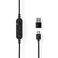 Miniatyrbild 2 av 2: Headset NEDIS CHSTU210BK OverEar USB-A/C