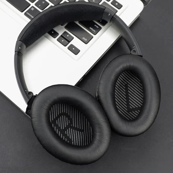 Öronkuddar för Bose QC-serien – QC35 I/II, QC25, QC15, QC 2 Svart – Ultimat Komfort & Lydkvalitet