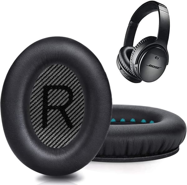 Öronkuddar för Bose QC-serien – QC35 I/II, QC25, QC15, QC 2 Svart – Ultimat Komfort & Lydkvalitet