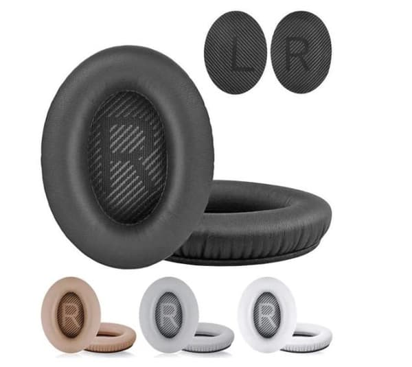 Korvapehmusteet Bose QuietComfort - QC35/QC25/QC15/AE2 kuulokkeille SVART Korvapehmusteet Bose QuietComfort - QC35/QC25/QC15/AE2 kuulokkeille SVART