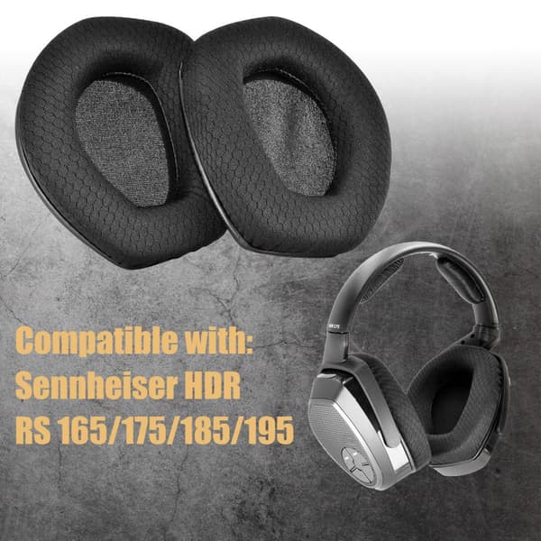 Ørepuder til Sennheiser HDR RS 165/175/185/195 Sort