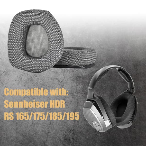 INF Øreputer for Sennheiser HDR RS 165/175/185/195 Sort