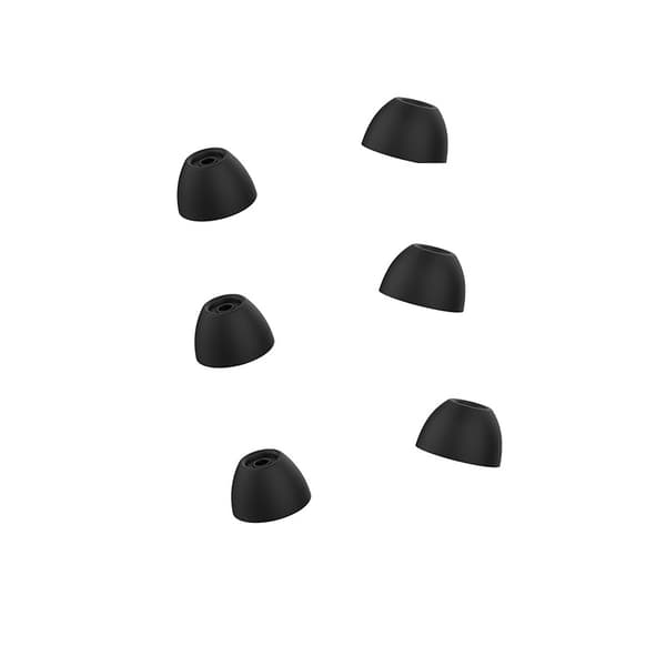 INF Bløde ørepropper til Samsung Galaxy Buds 2 in-ear øretelefoner 3,8 mm 3-par Sort