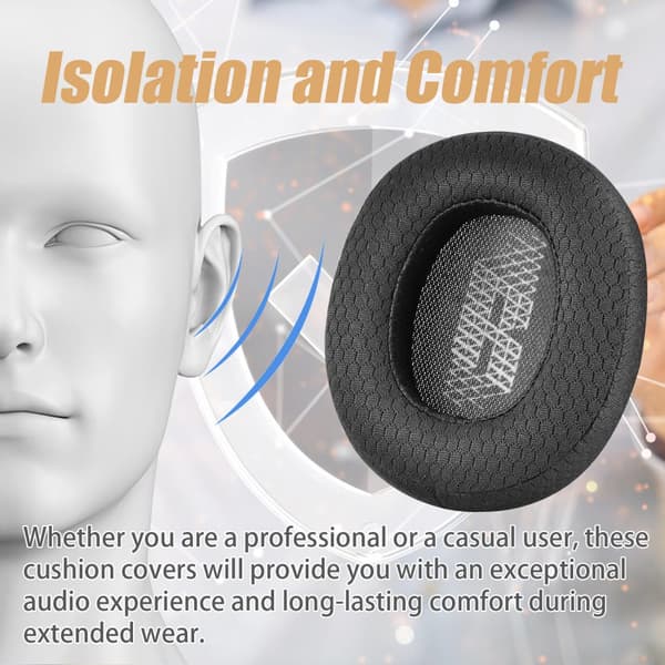 INF Kuulokepehmusteet JBL E65BTNC/ Duet NC/Live 650 BTNC/Live 660 BTNC
