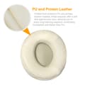Miniatyrbilde 4 av 5: INF 1 par øreputer i PU-proteinskinn for Beats Solo Pro Hvit