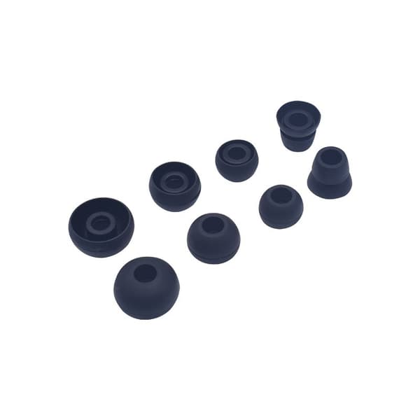 INF Silikon ørepropper for Powerbeats 1/2/3 og 5,5-6,5 mm diameter hodetelefoner 4-par Sort