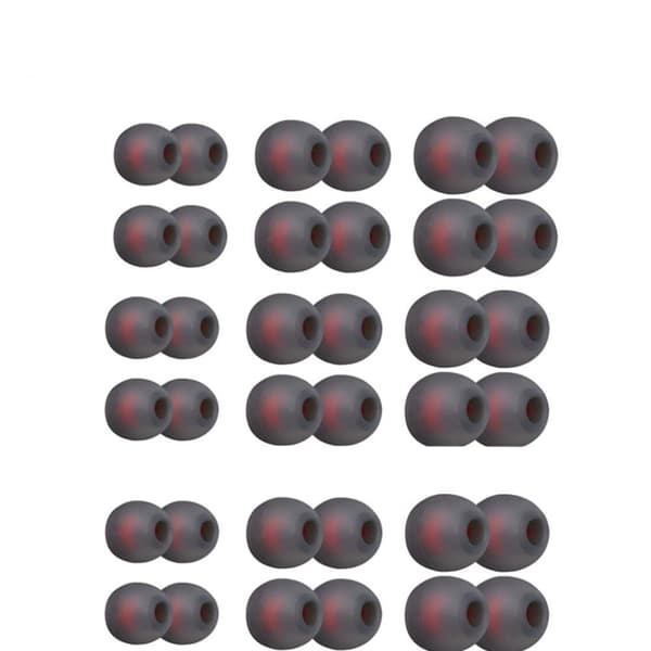 INF Silikon-hetter for 4,5-6 mm øreplugger, 18 par i 3 størrelser