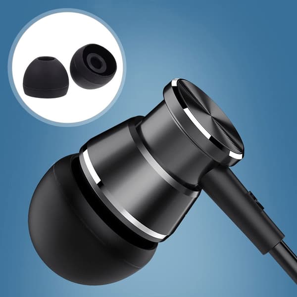 INF Silikonöronkuddar för 4,5-6 mm in-ear-hörlurar 3 storlekar 18 par