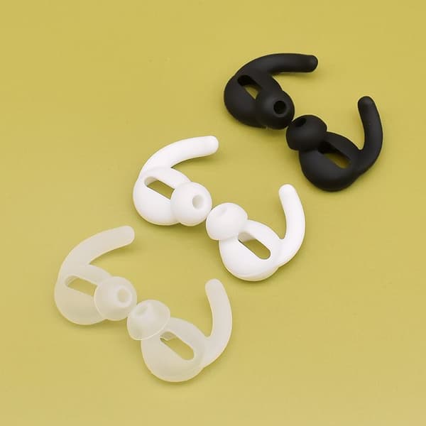 INF Liukumattomat silikoniset korvakärjet AirPods / AirPods 2 2-parille Läpinäkyvä