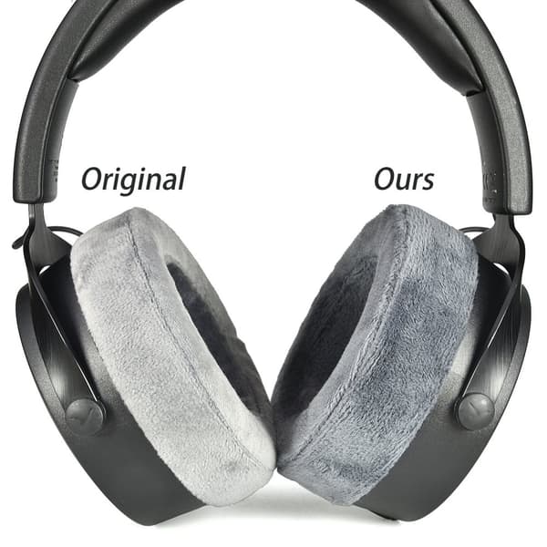 INF Flannel ørepuder til Beyerdynamic DT700 Prox DT900 Prox Grå Tykke flannel ørepuder