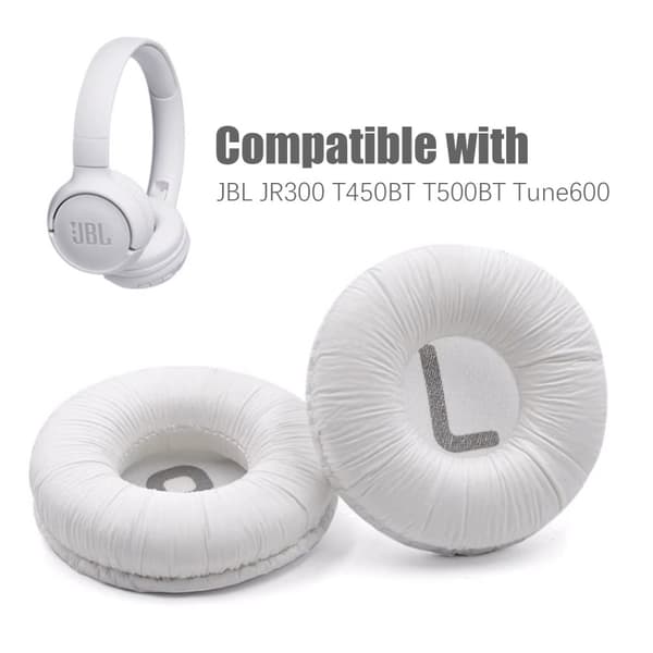 INF Öronkuddar för JBL JR300 T450BT T500BT Tune600 Vit