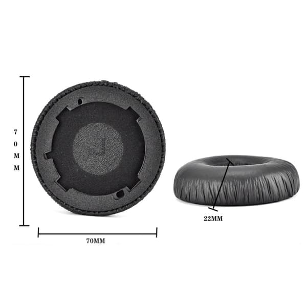 INF Udskiftningsørepuder 1 par til JBL TUNE 600 BTNC TUNE 600 BT NC T600 Sort
