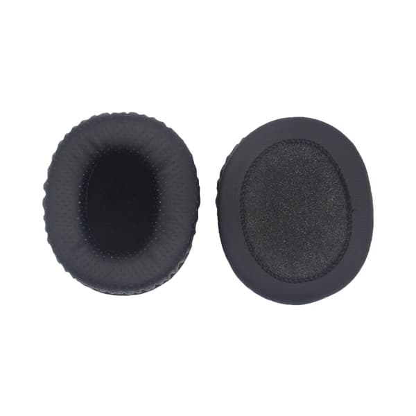 INF Komfortable ørepuder i proteinlæder til Sony MDR-7506, MDR-V6, MDR-CD900ST Sort