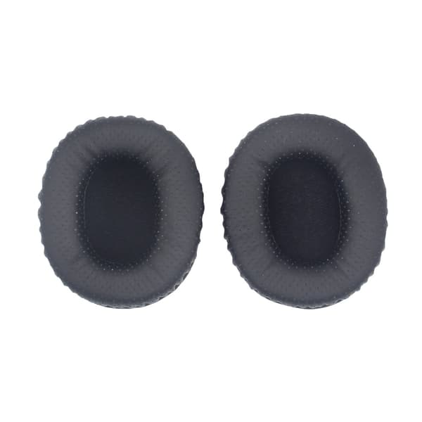 INF Komfortable ørepuder i proteinlæder til Sony MDR-7506, MDR-V6, MDR-CD900ST Sort