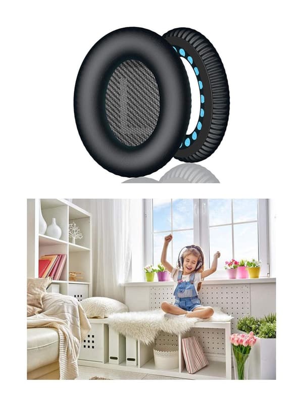 INF Ørepuder Bose QC35/25/15, AE2, AE 2i, AE 2w, SoundTrue, SoundLink Sort