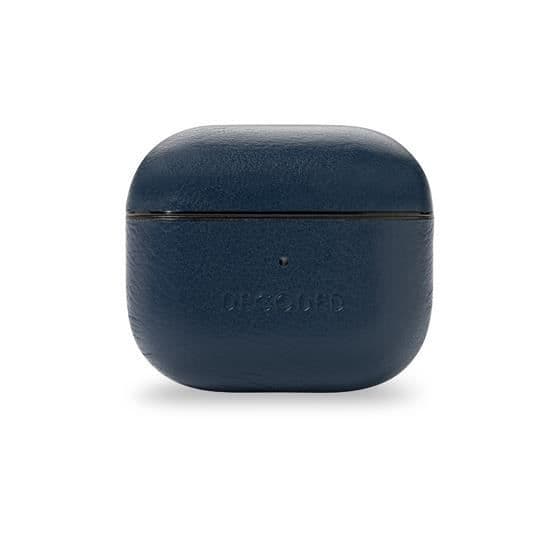 Coque AirPods 3 - Decoded - AirCase Lite - Mörkblå - TPU - Full grain läder - Trådlös
