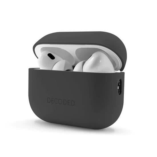 Fodral - Avkodat - AirCase Silikon - AirPods Pro 2 - Svart - Stötsäkert skydd