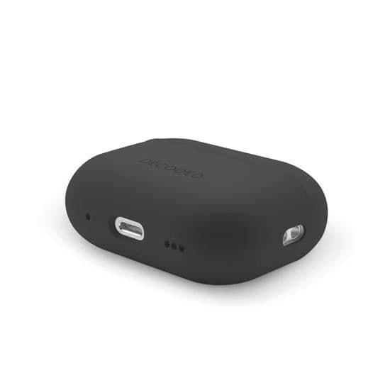 Fodral - Avkodat - AirCase Silikon - AirPods Pro 2 - Svart - Stötsäkert skydd