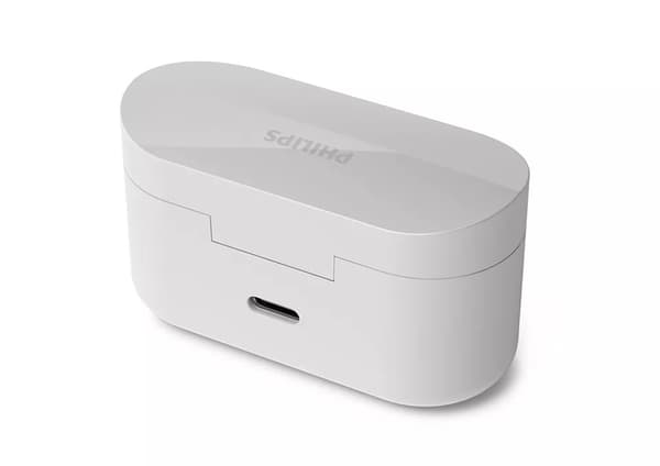 Philips True Wireless Headphones TAT3508WT/00, IPX4 water resistant, Noise Canceling, Up to 21 hours of play time, White