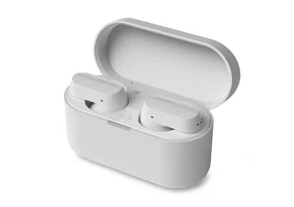 Philips True Wireless Headphones TAT3508WT/00, IPX4 water resistant, Noise Canceling, Up to 21 hours of play time, White