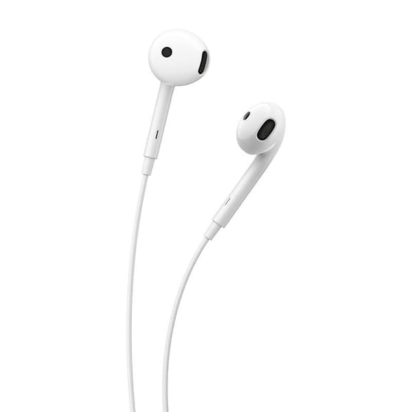 CASTI Edifier, cu fir, intraauriculare - butoni, pt smartphone, microfon pe fir, control-3 butoane, conectare prin USB-C, alb, "P180C-W", (timbru verd